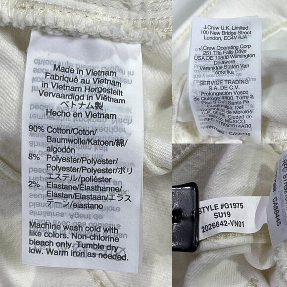 J. Crew Mercantile High Rise Skinny Denim Jeans Size 28 Off White Style G197 - Picture 9 of 11